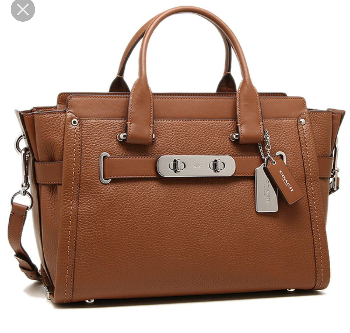 Coach Swagger 33 Saddle Original Authentic Original USA Store LARGE
