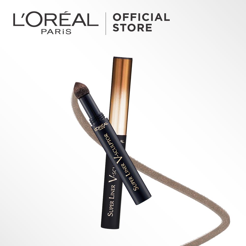 L'Oreal Paris Super Liner V-Sculptor Eyeshadow - V04 - Bronze by L'Oreal Paris Makeup | Loreal Cushion Applicator Precise / Presisi Pigmented