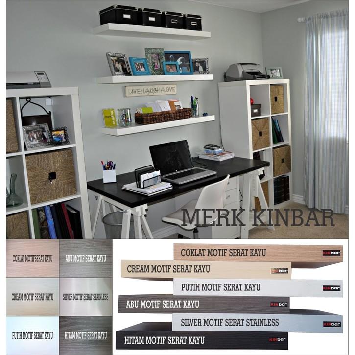 (JNH Shop) 20X15x4cm Rak Dinding/Ambalan/Melayang/Floating Shelf MERK KINBAR A403