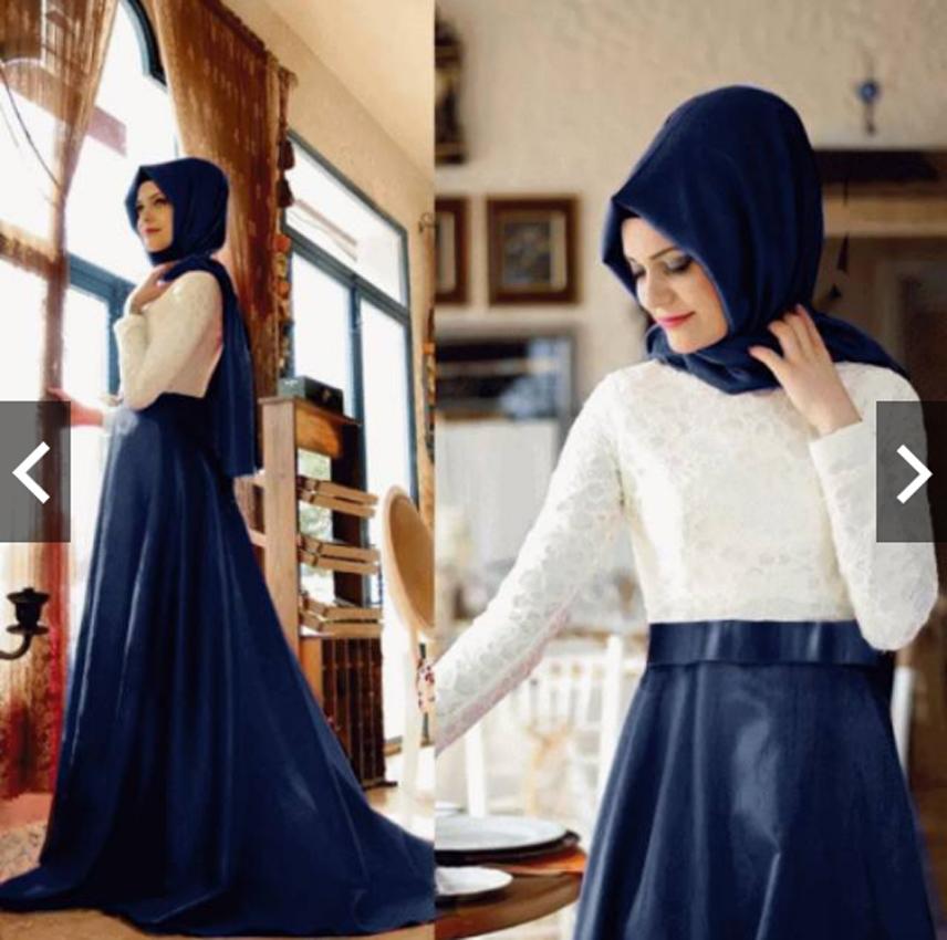 TotallyGreatShop Gamis Pesta Brukat Brokat - Fashion Baju Busana Kondangan Muslimah Muslim - Gamis Kebaya Pesta Modern Hijaber brukat brokat Hijab Jilbab - Gaun pesta Party Maxi dress ihmahirah