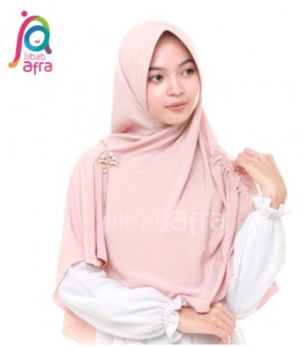 Dijual Murah Meriah!! Khansa Size M - Khimar Antem Serut Jilbab Afra