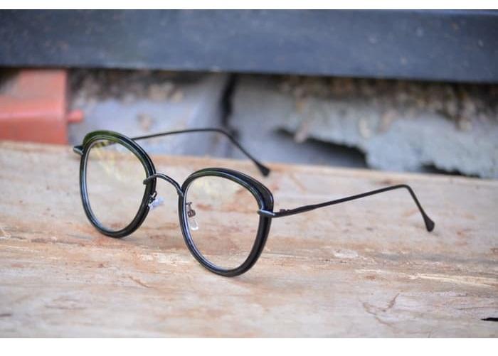 kacamata korea bulat (frame+lensa) no kode anti radiasi original- kacamata cantik terbaik - kacamata pria wanita terlaris - kacamata kece murah