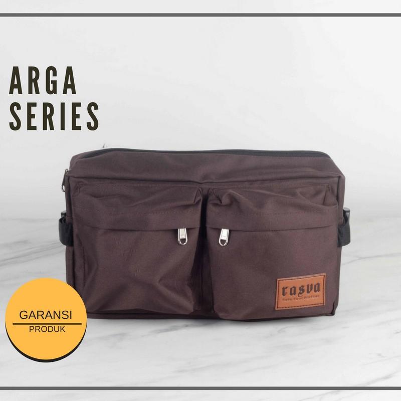 Tas Pinggang Cowo Traveling Jakarta - Arga Brown