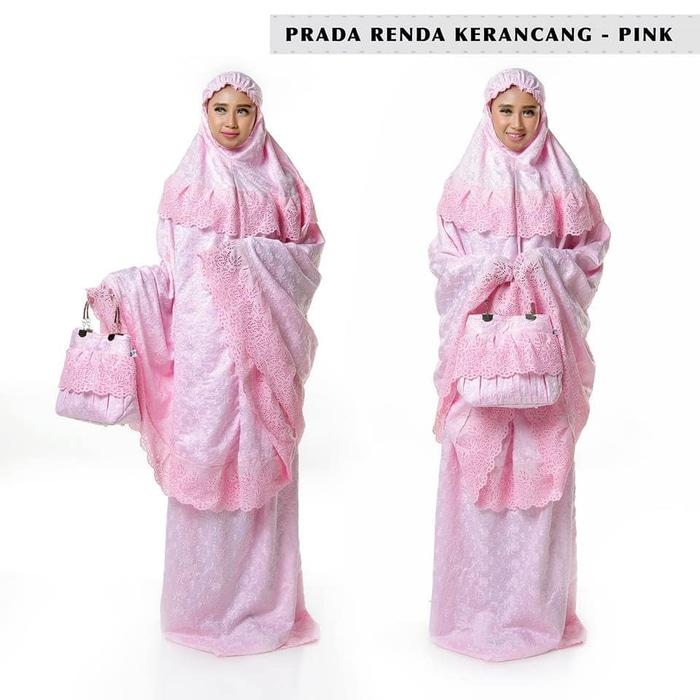 Mukena Bordir Prada Renda Kerancang