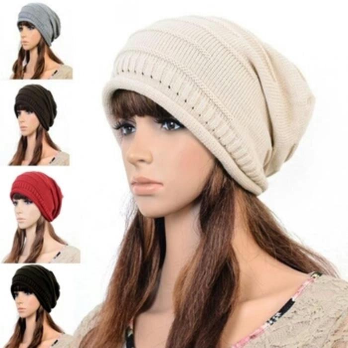 Jual Topi rajut wool pompom/Topi kupluk wanita