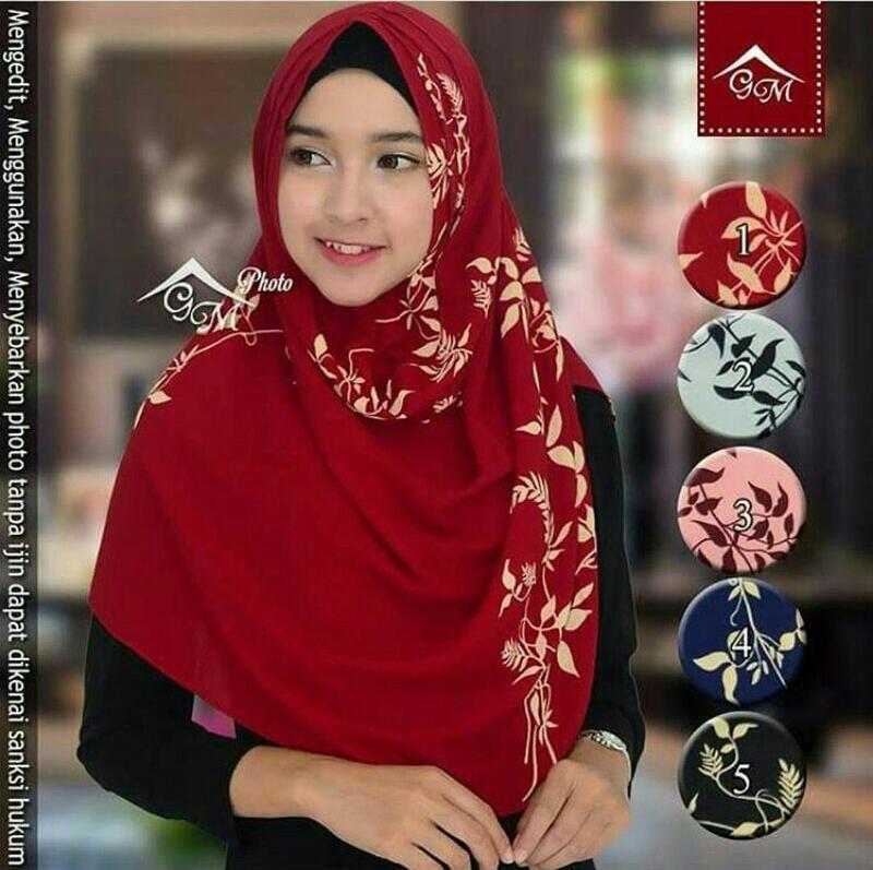 Pashmina Instan Pastan Motif