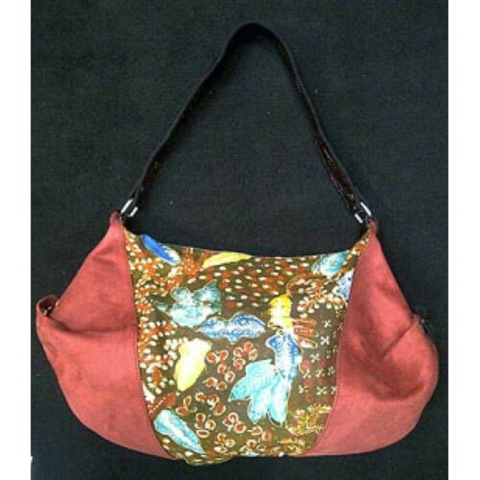 Tas Batik Tulis Kombinasi Suede