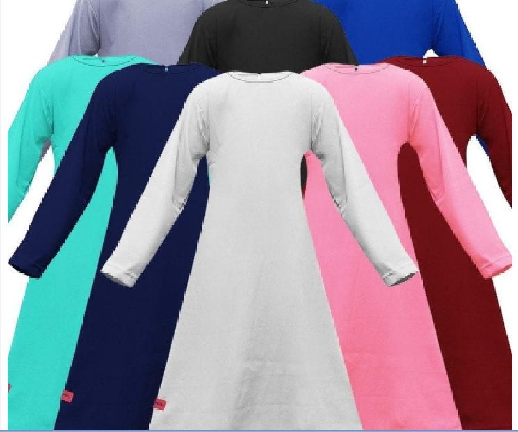 Gamis Anak Perempuan Murah Polos Basic Wolfis FW