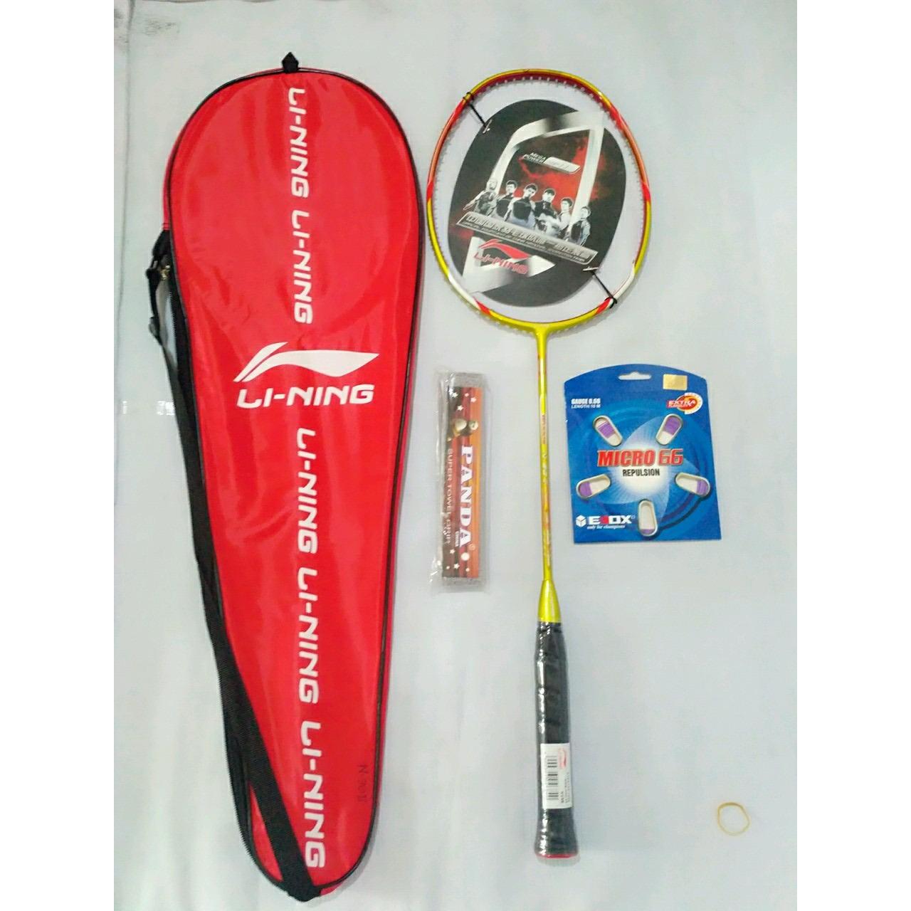 Raket Linning Woods N90-II Gold Import Terbaru FREE tas, senar, grip
