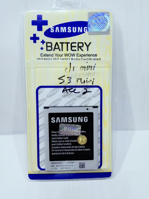 Baterai Batt Batre Samsung S3 Mini I8190, J1 Mini, Galaxy S Duos 2 S7582 dan Ace 2 I8160 - Foto Asli