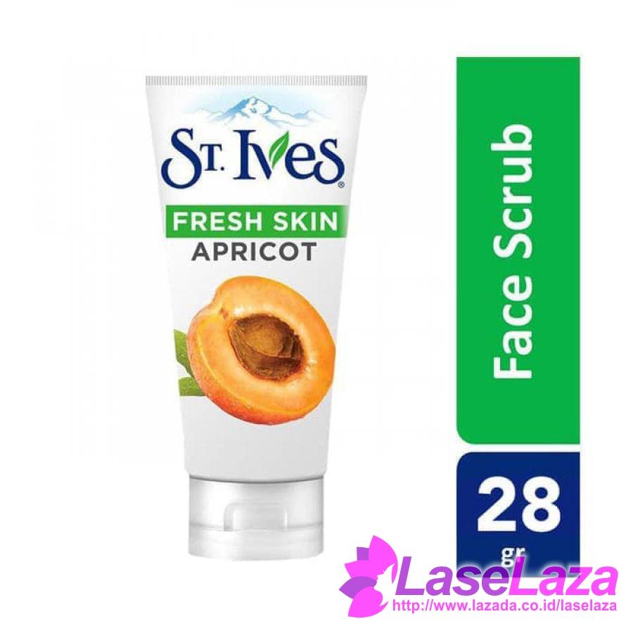 St. Ives Fresh Skin Apricot Scrub Travel Size 28g Scrub dan Peeling Wajah Terbaik