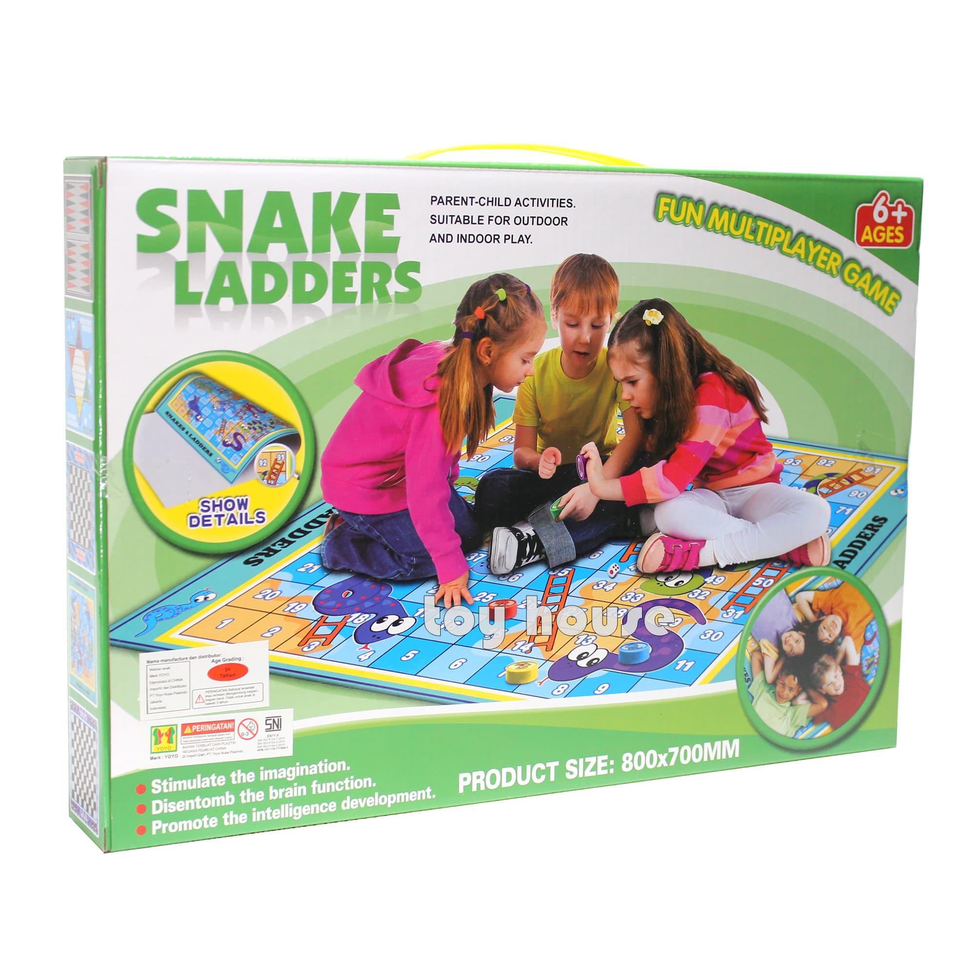 OBRAL MURAH Mainan Anak Karpet Ular Tangga Snake And Ladders No.S5502 Import Murah