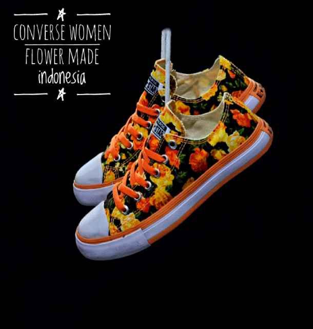 Promo Sepatu Murah Converse Flower Original Indo Sepatu Wanita Diskon
