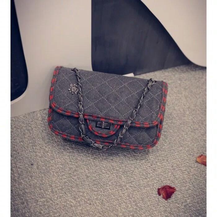 tas selempang like chanel gosh mini terbaru / tas branded chanel / tas import murah / chanel tas fashion wanita original