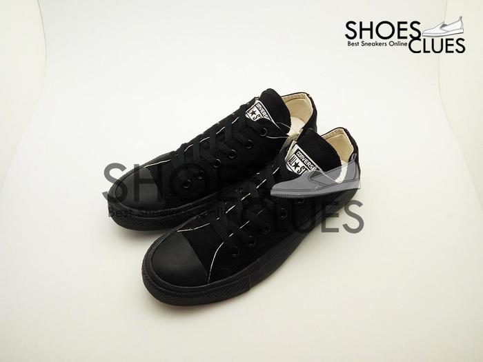 Sepatu Converse All Star LOW FULL BLACK REAL PIC High Quality