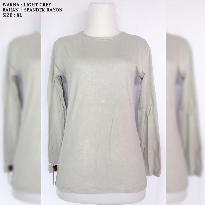 MANSET LIGHTGREY RR XL SPANDEK RAYON SUPER INNER BAJU DALAMAN HIJABERS
