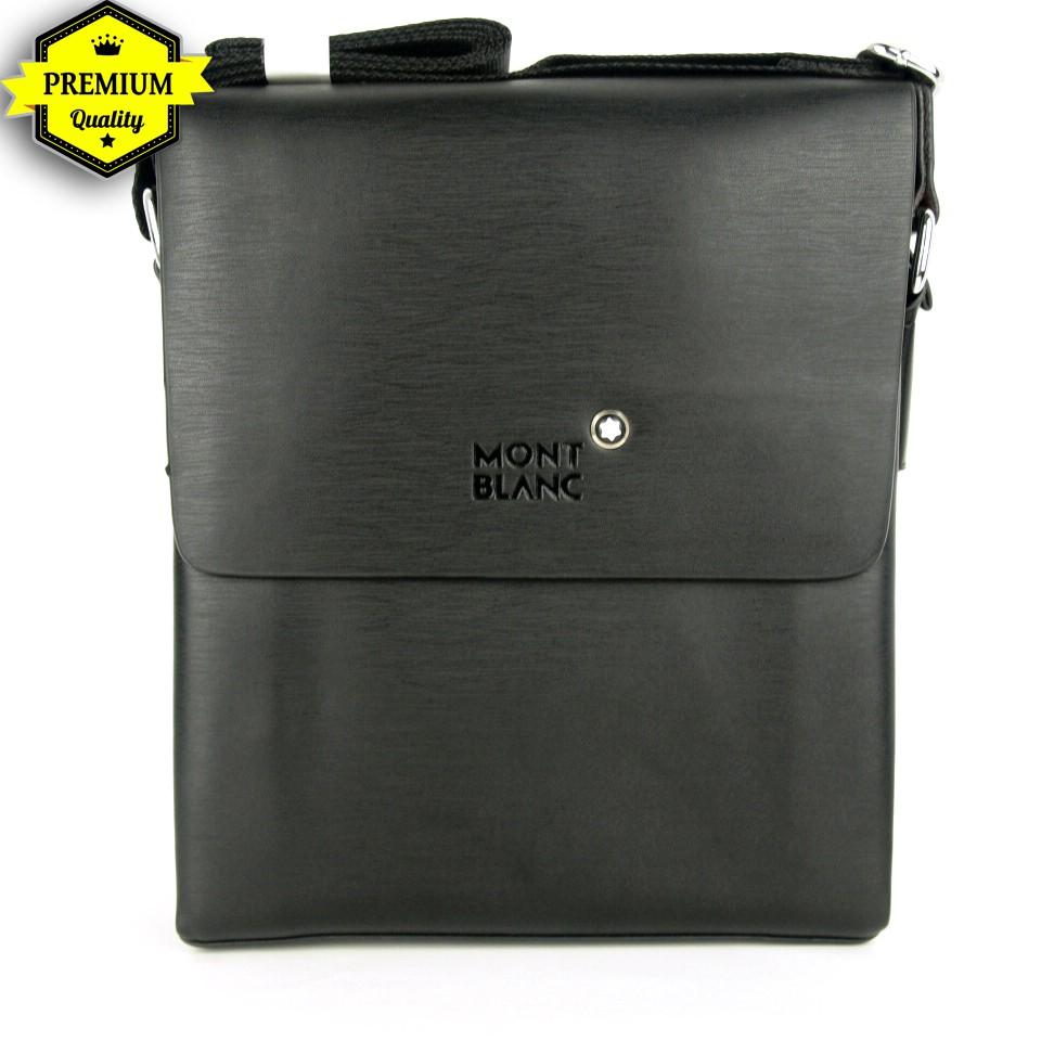 Paling Murah Montblanc 6.6688-2 Hitam Tas Selempang Pria Casual Branded Import Toko Makmur Jaya