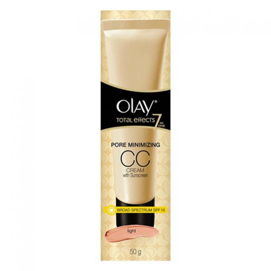 Olay Total Effects 7 in One Pore Minimizing CC Cream SPF15 Light 8gr Facial Care Perawatan Wajah Alami - Best Seller