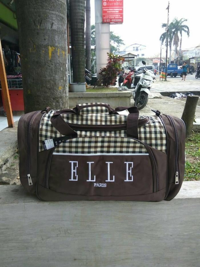 Tas travel bag ELLE - Tas pakaian buat mudik dan olahraga pria wanita
