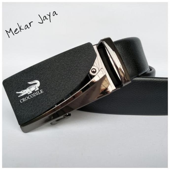 Gesper Ikat Pinggang Sabuk Kulit Cowok/Pria Crocodile Ii Rel/Automatis - Arezx5