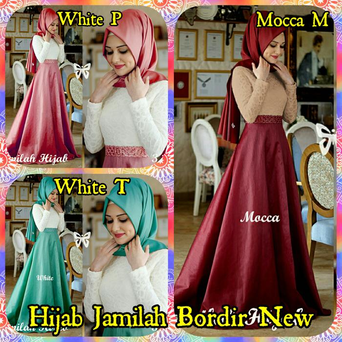 Hijab Jamilah Bordir New