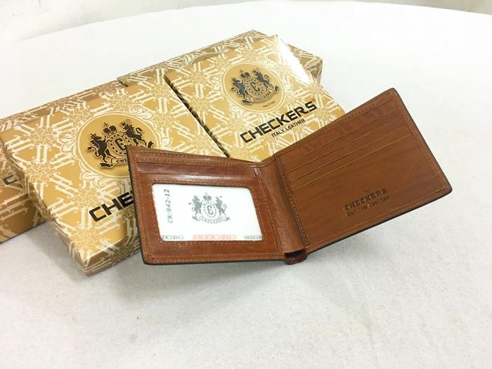Dompet Kulit Checkers 12N - asli - zi6axI