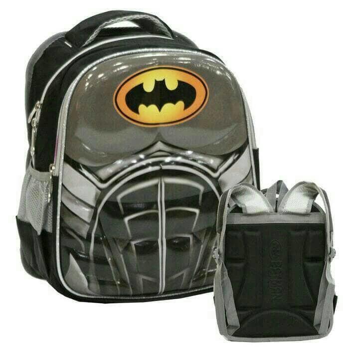 Tas Ransel Sekolah Anak TK Jaman Now Badan Superhero BATMAN