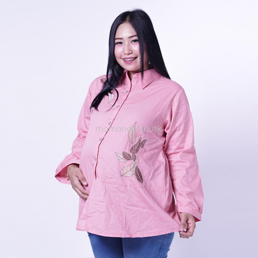 Ning Ayu Baju Atasan Hamil Polos Bordir Daun Modis - BLJ 431/ Baju Hamil Muslim / Baju hamil Kerja / Baju Hamil dan Menyusui / Baju Hamil Lucu / Baju Hamil Panjang / Baju Hamil Modern / Baju Hamil Wanita / Baju Hamil Kerja Muslim