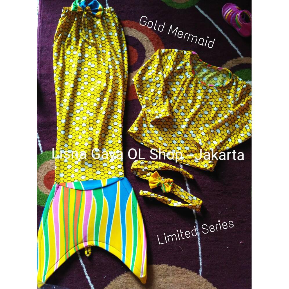 Baju Duyung Lengan Panjang/ Kostum Mermaid Cantik New Series