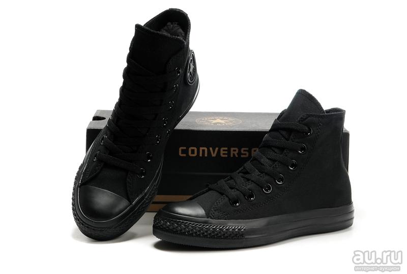 sepatu sneakers converse all star ct hi low cut premium unisex-full black