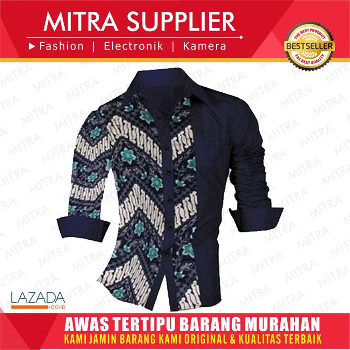 Terpopuler Extro batik 555/4W GESER GAMBAR KEKIRI/kemeja/atasan/baju/batik/murah