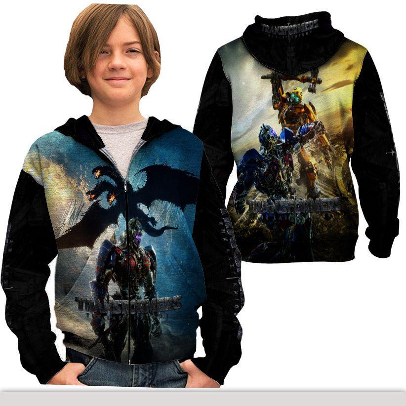 Jaket Zipper Anak Fullprint Custom Transformers Dark of the Moon Art 2
