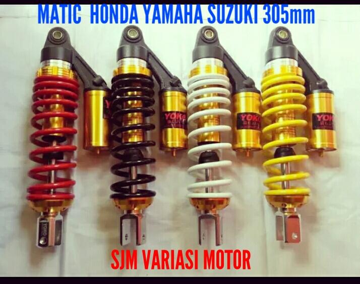 SHOCKBREAKER MERAH MATIC BEAT MIO VARIO FINO MIOJ SCOOPY SOULGT XEON - SHOCK VARIASI TABUNG ATAS YOKO