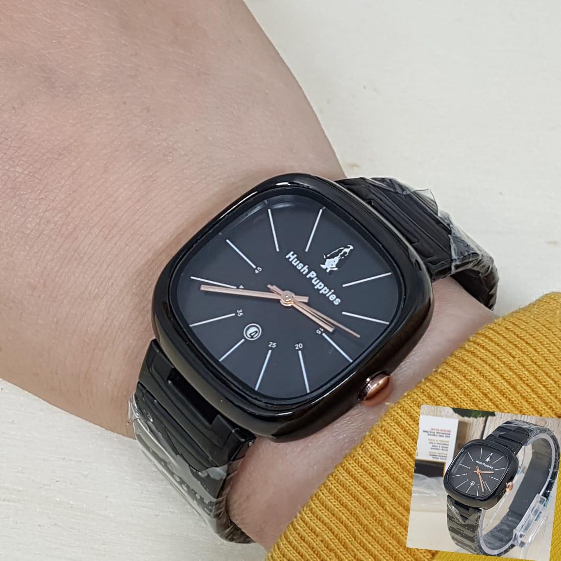 Jam Tangan Wanita Hush Puppies Stainles Steel Round Steel