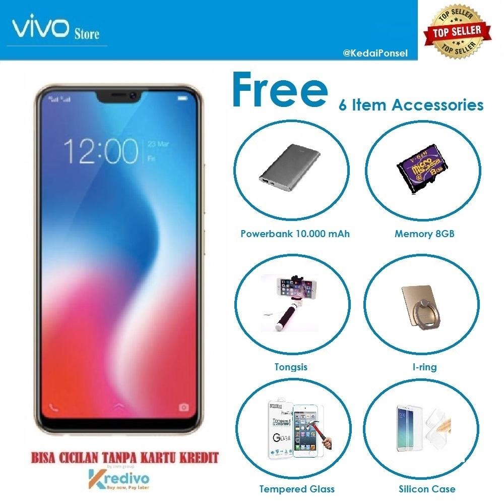 VIVO V9 [4/64GB] + Free 6 Item Accessories