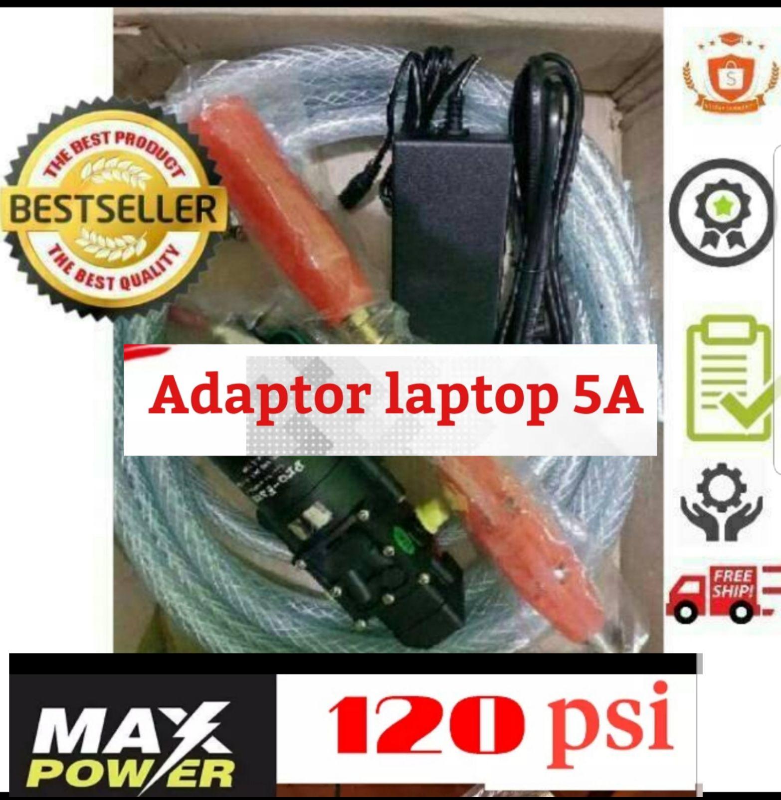 Produk terbaik dengan Adaptor Laptop 5.0A membuat power mesin maksimal Alat Cuci Motor Spek DEWA