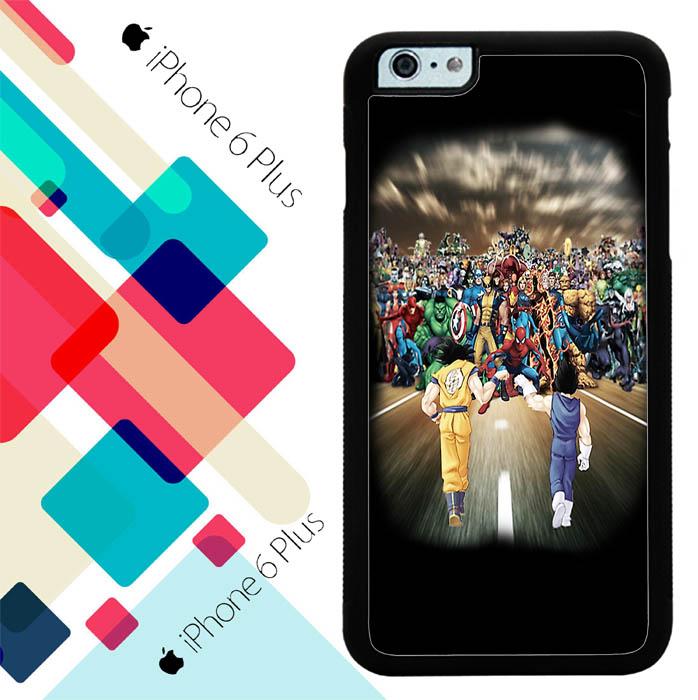 Saiyans vs Marvels Heroes O3477 iPhone 6 Plus