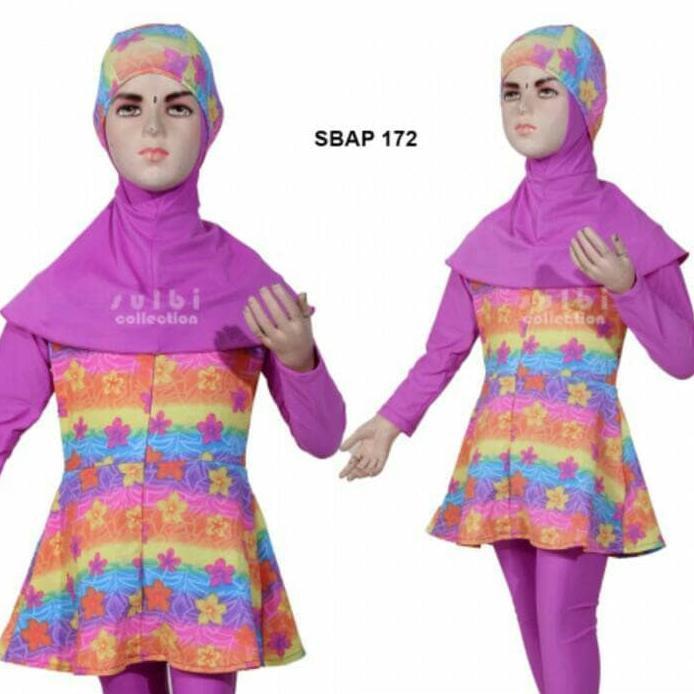 HOT BAJU RENANG ANAK MUSLIM MUSLIMAH UKURAN 4 DAN 5 TAHUN SULBI SBAP-172 JUAL