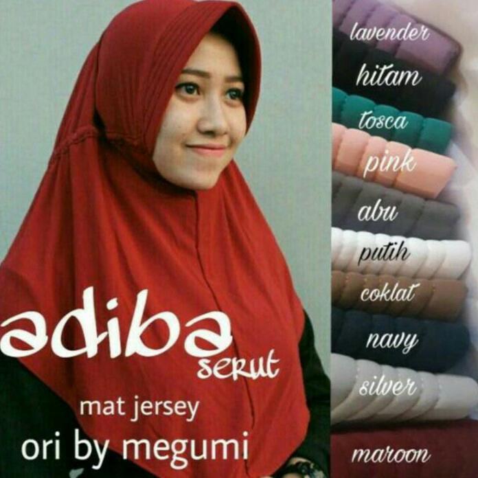 MochiMochiFashion Jilbab Adiba Serut Jokowi - Salem