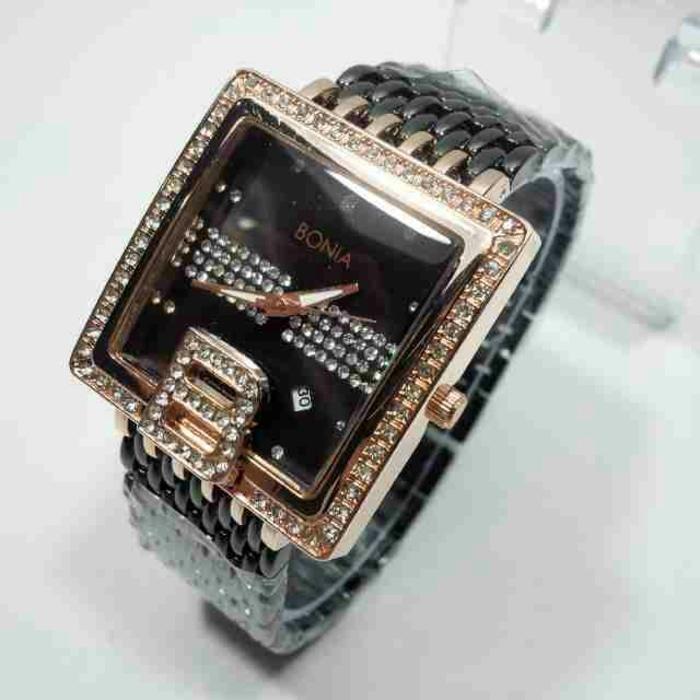 PROMO TERBATAS!!! JAM TANGAN WANITA BONIA HITAM ROSE Terbaru Murah