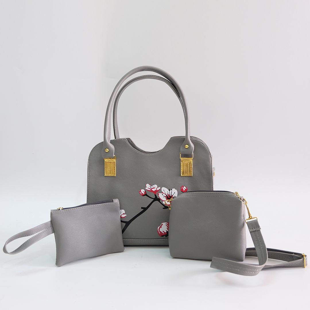 EM'S Tas Kahiyang Wanita 3in1/Tas Berkualitas/Tas Wanita Murah/Tas Jinjing Wanita 