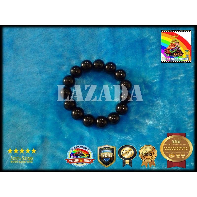 GELANG AKAR BAHAR ASLI HITAM BULAT
