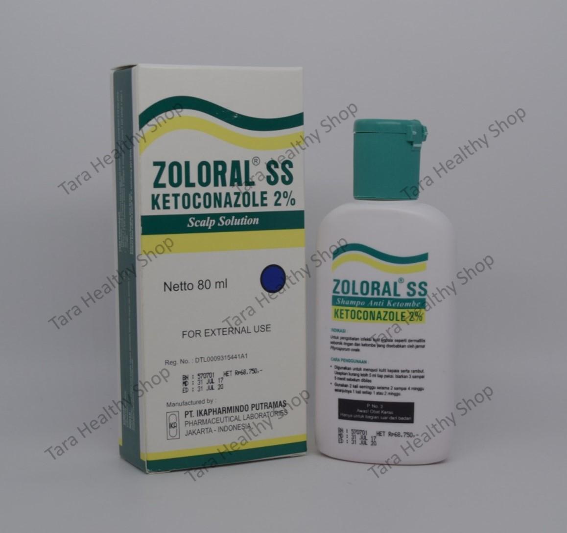 Ikapharmindo Zoloral SS - 80 ml: Ketoconazole 2% Shampoo - Shampoo Anti Ketombe