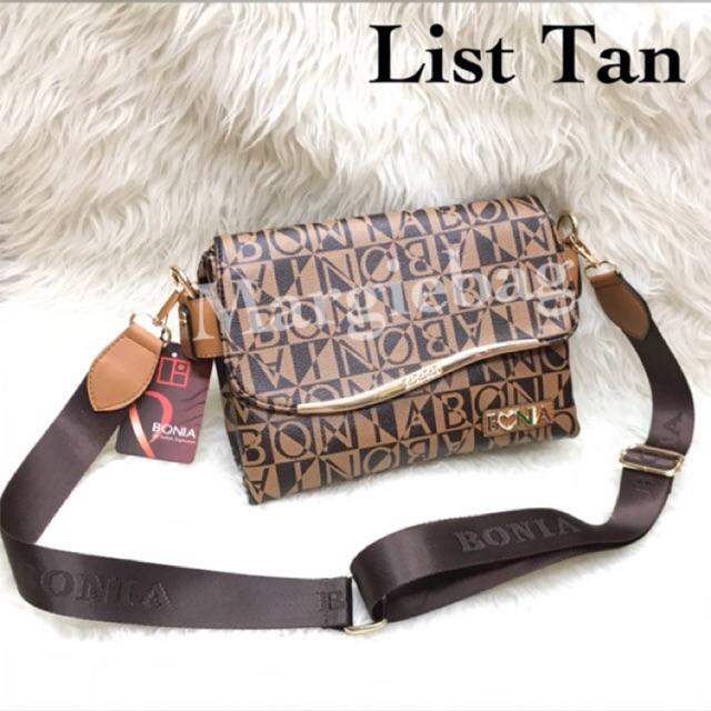 CLUTCH BONIA BEHEL 3ruang 709 tas selempang wanita simple bagus kuat tas kuliah tas kerja tas batam