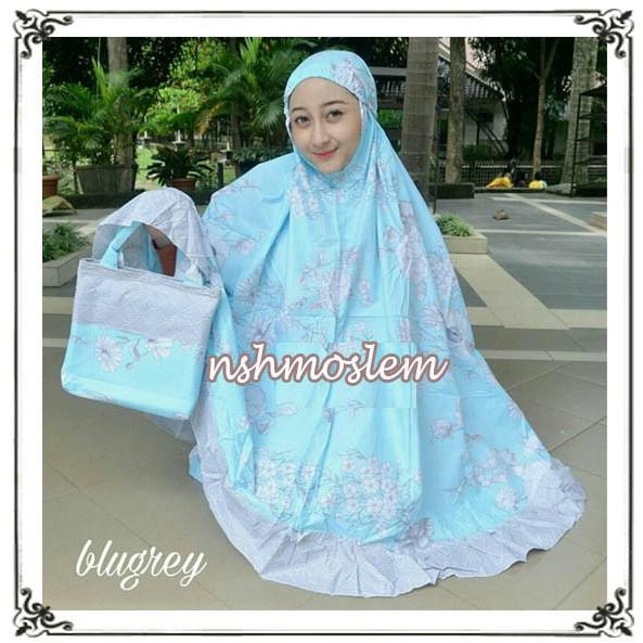 MUKENA SHABBY NURHALIZA by NSH PINKY GREY