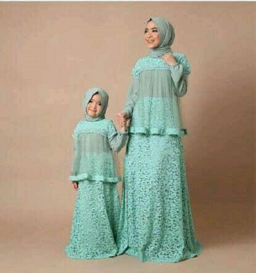 COUPLELOVER-COUPLE MOM KID MAXI WARDANI ( IBU L DAN ANAK 3-5TH ) MUSLIM COUPLE IBU & ANAK  LONG DRESS MUSLIM COUPLE  BAJU FASHION BUSANA MUSLIM 