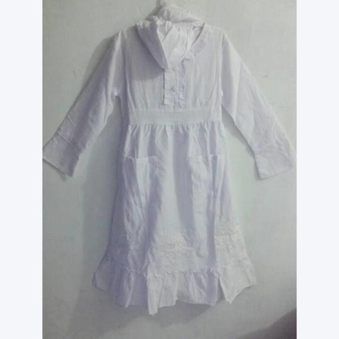 Baju muslim anak warna putih