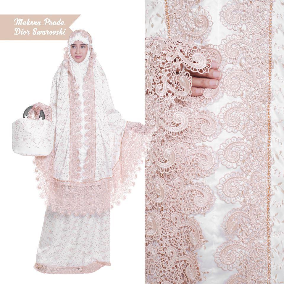MUKENA DEWASA FULL BORDIR SUTRA PARIS PRADA DIOR SWAROVSKI model KD