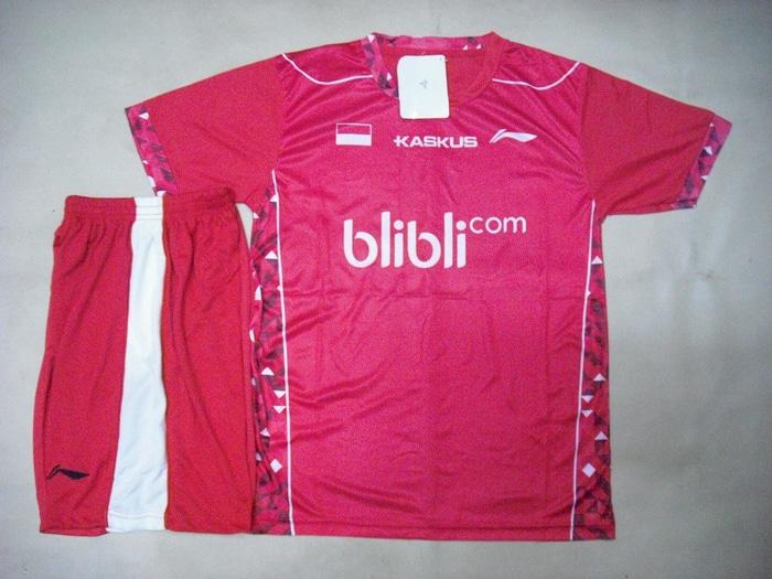BAJU Badminton / Bulutangkis Setelan Lining L.22 Red KASKUS - SFSNwl