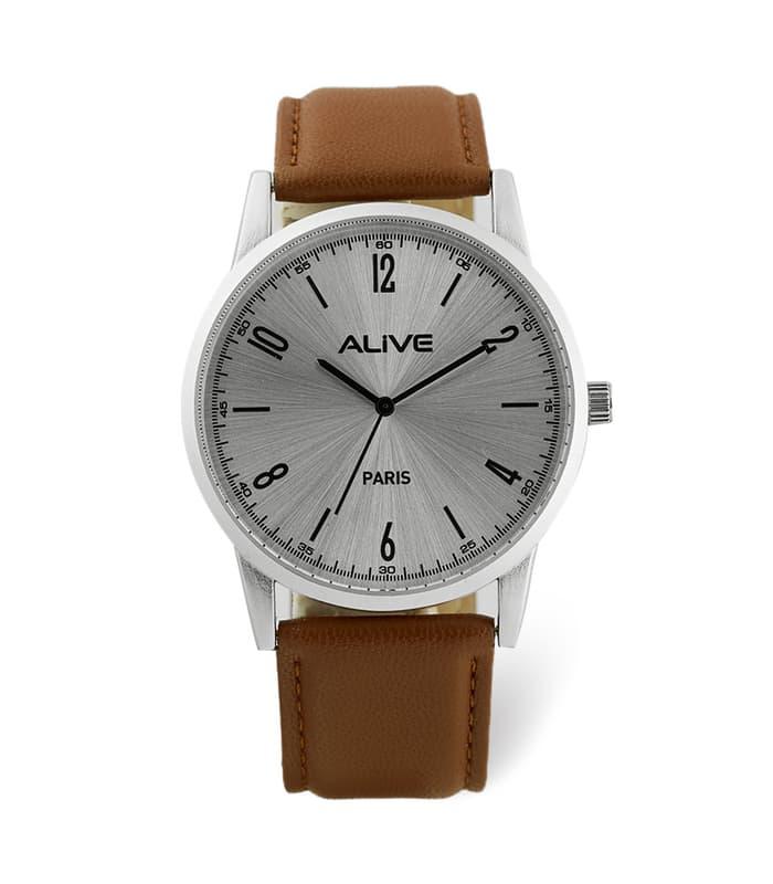 JAM TANGAN PRIA IMPORT ALIVE SOPHIE MARTIN KULIT NARIO GPU1072M4 ASLI